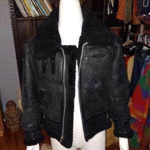 Avirex Black Leather Jacket